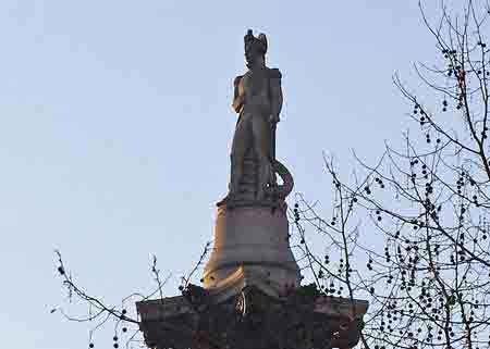 Londres statue de Nelson Trafalgar square