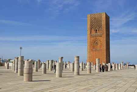 la tour Hassan à Rabat