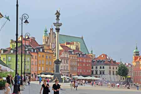 Varsovie hateau Royal Colonne du roi Sigismond.