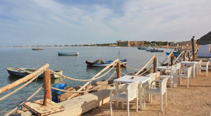 Tunisie Djerba vieux port  Houmt souk