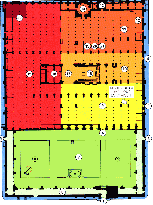 plan de la cathédrale de Cordoue