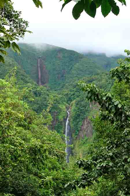 la 1ere et la 2eme chute du Carbet Guadeloupe