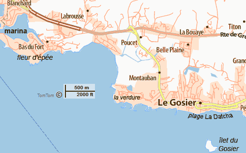 carte du Gosier Michelin