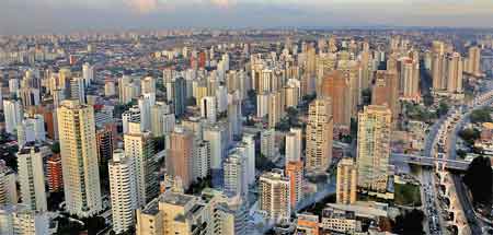vue de Sao Paulo Bresil