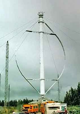 Eolienne verticale  la plus haute du monde de Cap chat en Gaspsie Quebec Canada