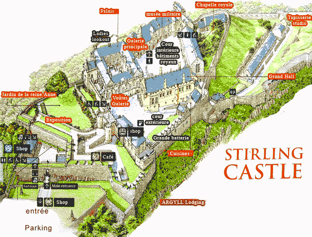 plan du chateau de Stirling