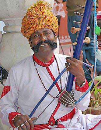 Inde Jaipur musicien 