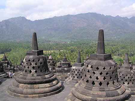 Indonesie, Borobudur temple bouddhique Java