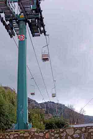 telesiege pour le mont solaro Anacapri Capri