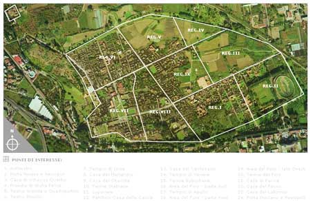 carte interactive de Pompei, cliquez pour l'ouvrir dans une autre fenêtre