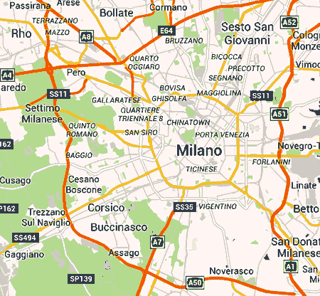 plan général de Milan