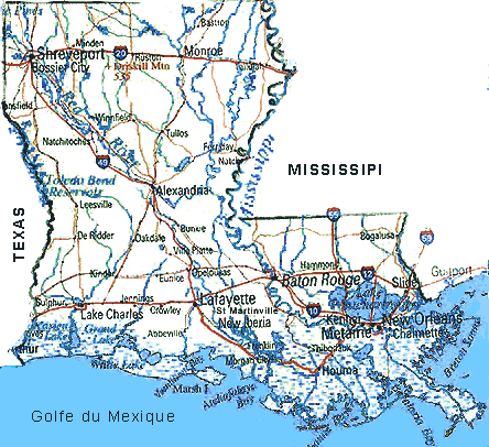 louisiane carte