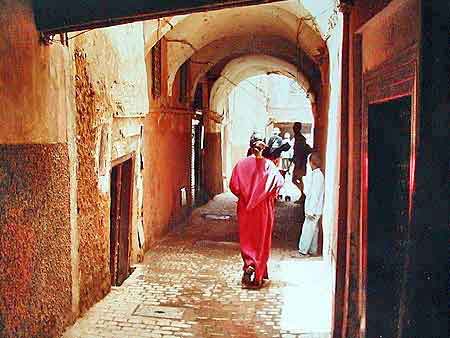 rue de la mdina de Marrakech