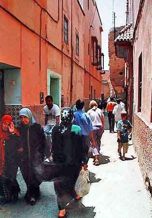 rue de la mdina de Marrakech