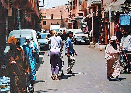 rue de la mdina de Marrakech