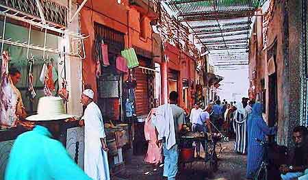 souk des bouchers de Marrakech