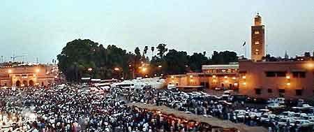 place Jemaa-el-fna, mosque quessabine Marrakech