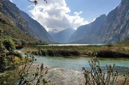 Pérou lac Chinancocha, mont Huascaran 