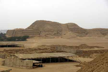 Pérou Temples de la lune et du soleil culture Moche