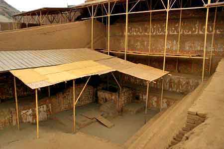 Pérou Temples de la lune et du soleil culture Moche