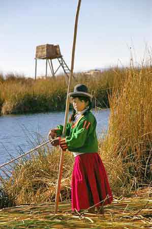 Pérou Lac Titicaca Iles flottantes Uros  