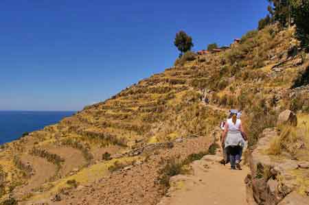 Pérou  Lac Titicaca Isla Taquile 