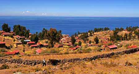 Pérou  Lac Titicaca Isla Taquile 