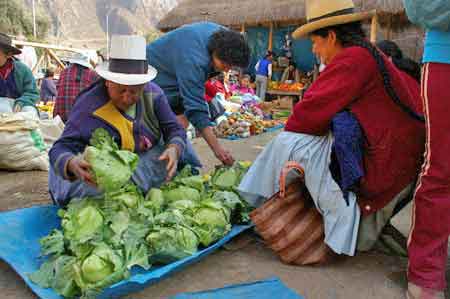 Pérou  le marché de Pisac  