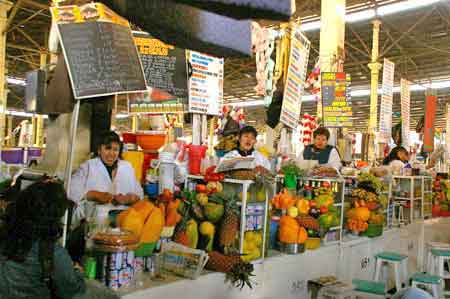 marché de San Pedro Cuzco Perou