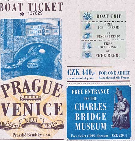 Prague boat ticket
