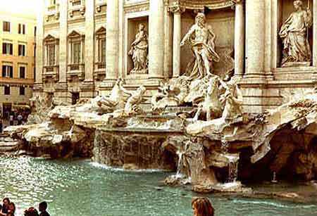 la fontaine de Trevi a Rome