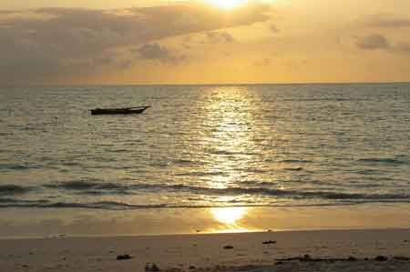 coucher de soleil  zanzibar