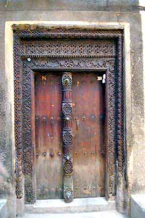 Stonetown portes  Zanzibar Tanzanie