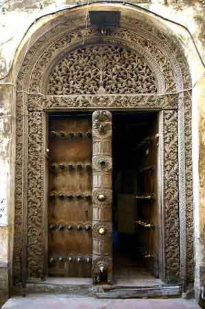 Stonetown portes  Zanzibar Tanzanie