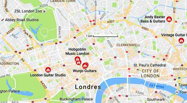 Plan Londres : carte des sites incontournables