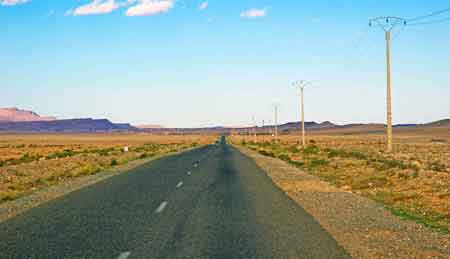 Route de Teneghir - sud du maroc