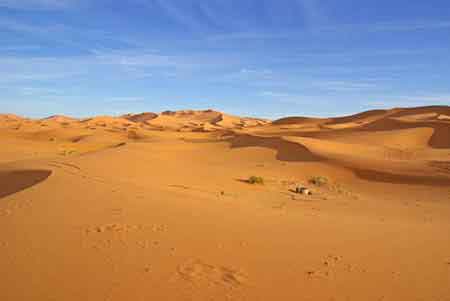 Les dunes de Merzouga sud maroccain