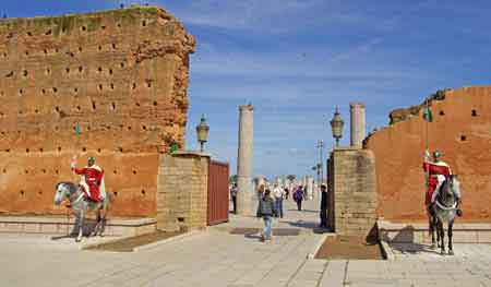 la tour Hassan à Rabat