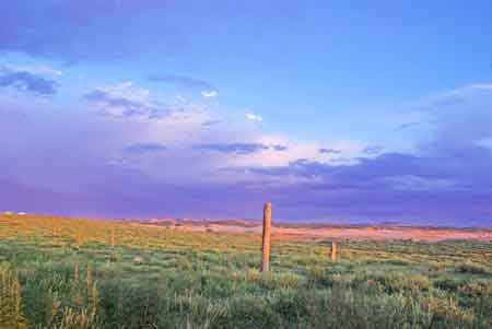 campement de yourtes dans la steppe en Mongolie