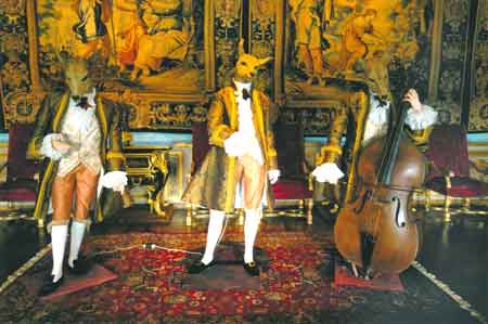 le salon de musique du chateau de Vaux le Vicomte 