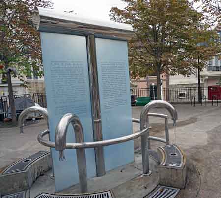 Paris fontaine du puits artésien  de la butte aux cailles