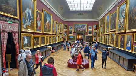 le château de Chantilly, les salles des tableaux 