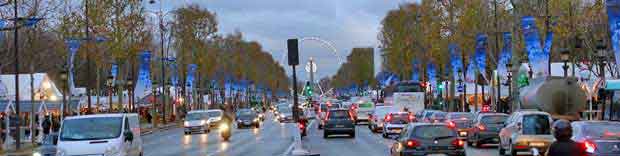 Paris champs ELysées en décembre