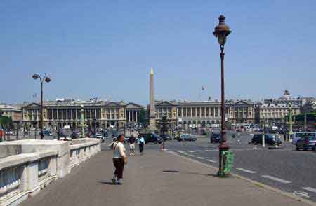 la place de la concorde et l'obélisque de Louxor