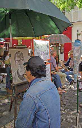 Place du tertre  Montmartre Paris