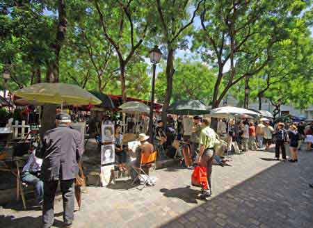 Place du tertre  Montmartre Paris