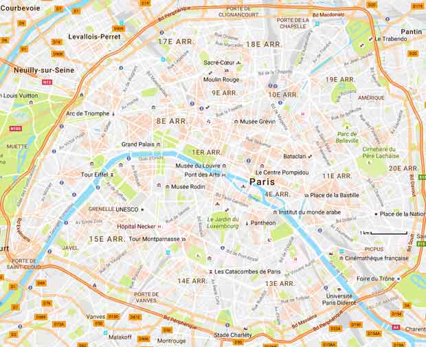 carte de Paris - Google
