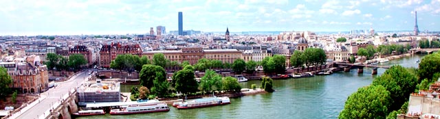 panorama  de Paris vu de la Samaritaine