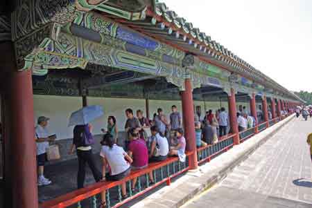 long corridor temple du ciel  Pékin / Beijing