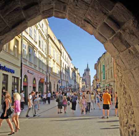 Cracovie Krakow rue St Florian